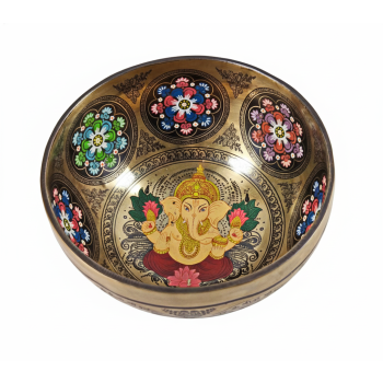 Misa tybetańska (Thanka bowl) z Ganeshem + Sukces + Wałek gratis 08
